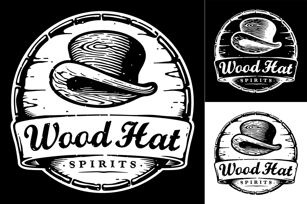 Logo Design by dlt for Wood Hat Spirits | Design #1908861