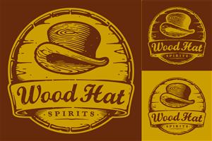 Logo Design by dlt for Wood Hat Spirits | Design: #1908867