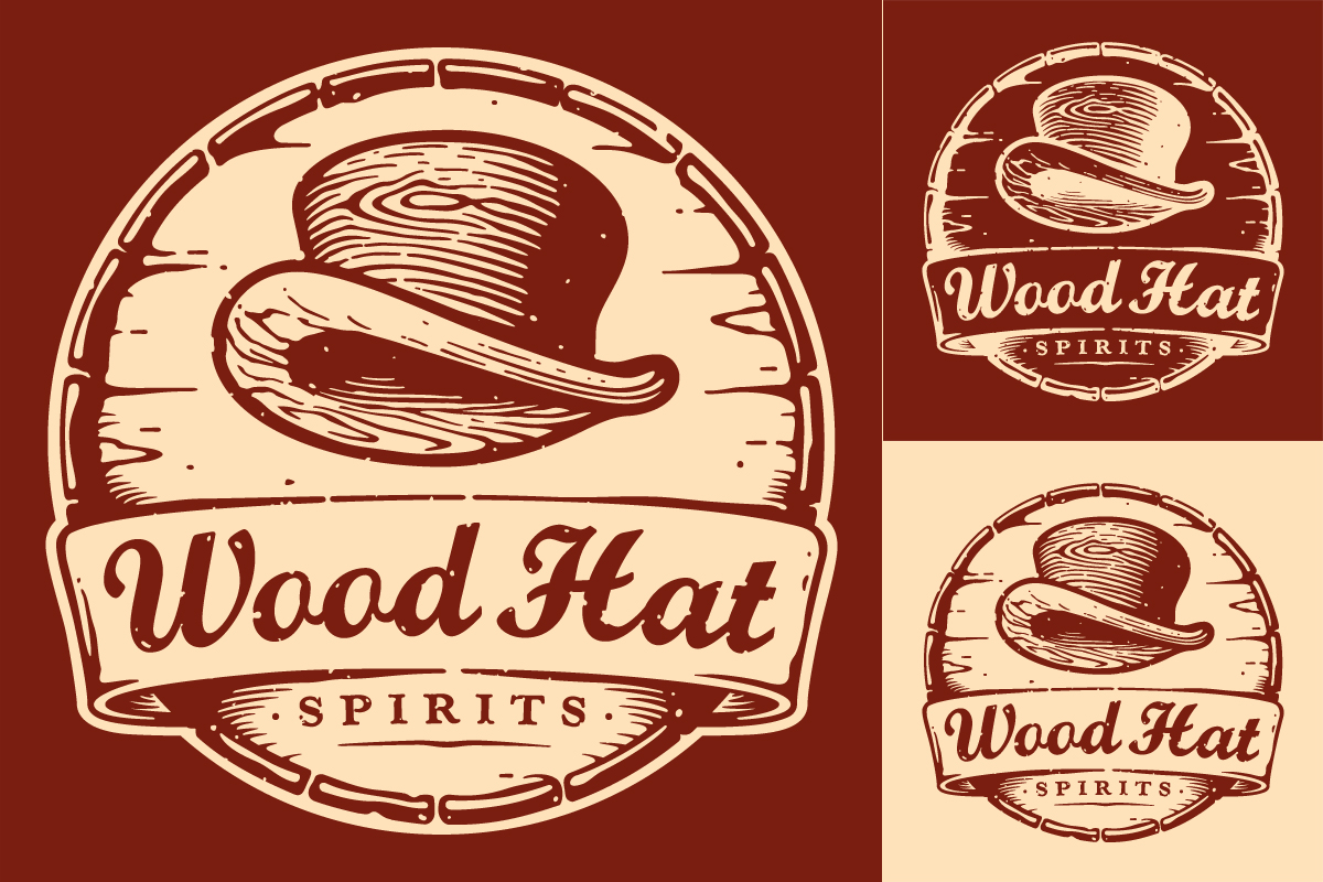 Logo Design by dlt for Wood Hat Spirits | Design #1908870