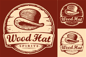 Logo Design by dlt for Wood Hat Spirits | Design: #1908870