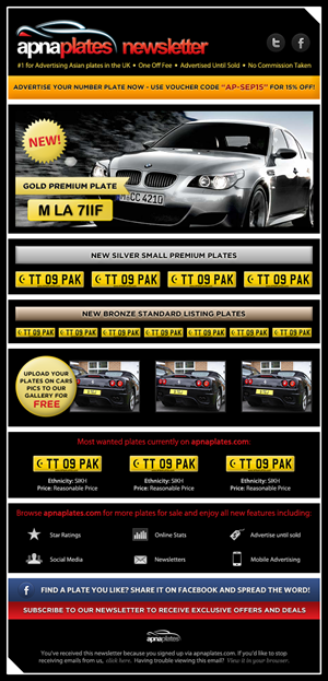 Newsletter Design Project - APNAPLATES