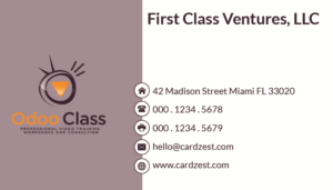 Diseño de Tarjeta de Presentación por Chwaki para First Class Ventures, LLC | Diseño: #7388618