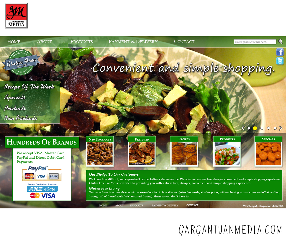 Web Design by Gargantuan Media for this project | Design #1906979