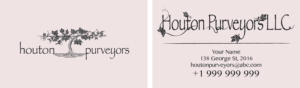 Business Card Design by sweetlimegraphics for Houton Purveyors LLC | Design: #7386810