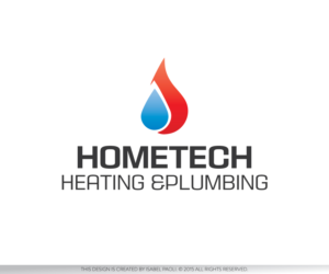 Logo Design by isabel paoli for Hometech Heating and plumbing  | Design: #7386272