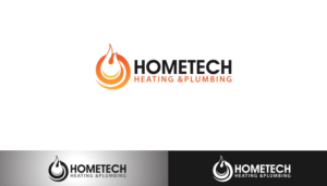 Logo Design by parshdelhi for Hometech Heating and plumbing  | Design: #7364452