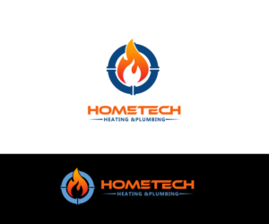 Logo Design by Renen for Hometech Heating and plumbing  | Design: #7363078