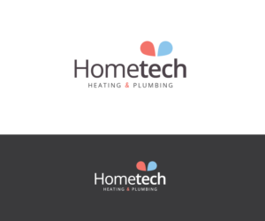Logo Design by PixelizeDesigns for Hometech Heating and plumbing  | Design: #7356838