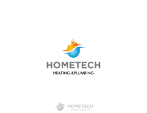 Logo Design by Admira Graphics for Hometech Heating and plumbing  | Design #7357758