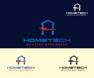 Logo Design by vIctor for Hometech Heating and plumbing  | Design: #7362030