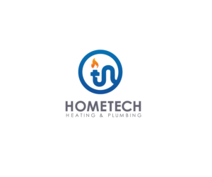 Logo Design by bocalm for Hometech Heating and plumbing  | Design: #7403587