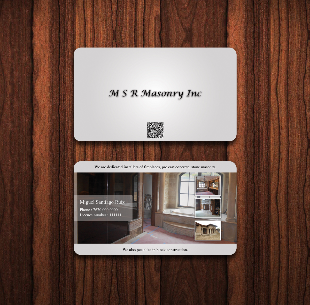 Visitenkarten-Design von TS Designs für msrmasonry | Design #1869986