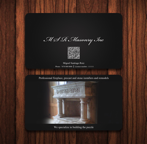Design de Carte de Visite par TS Designs pour msrmasonry | Design : #1910754
