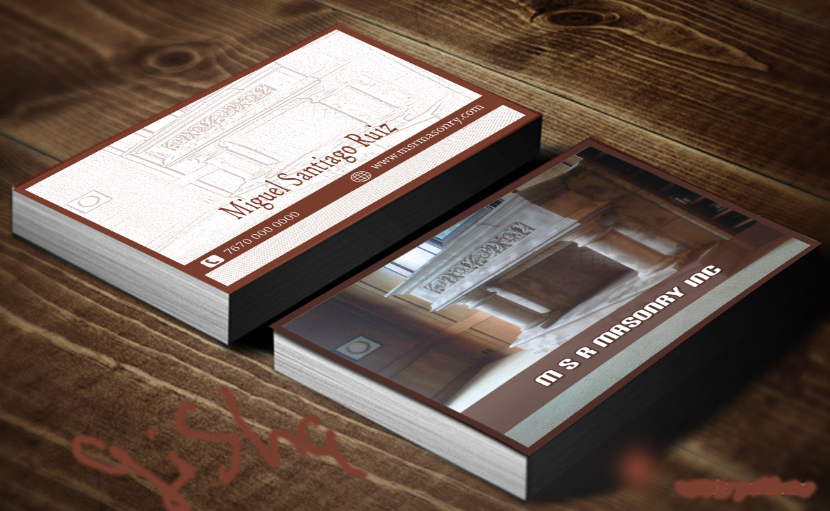 Visitenkarten-Design von Harshan für msrmasonry | Design #1901929
