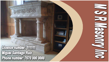 Business Card Design by mashi for msrmasonry | Design #1887227