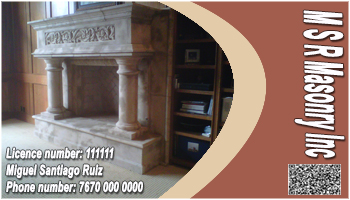 Business Card Design by mashi for msrmasonry | Design #1887316