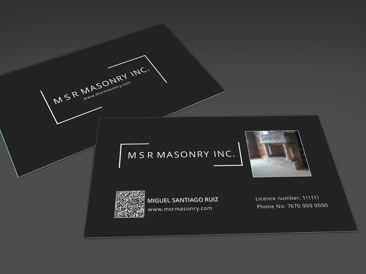 Business Card Design by Sucre for msrmasonry | Design #1899737