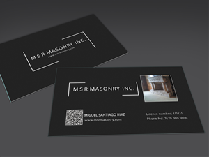 Design de Carte de Visite par Sucre pour msrmasonry | Design : #1899737