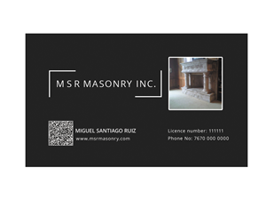 Design de Carte de Visite par Sucre pour msrmasonry | Design : #1899742