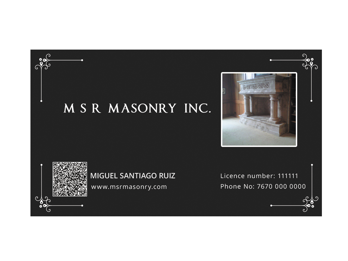 Business Card Design by Sucre for msrmasonry | Design #1902495