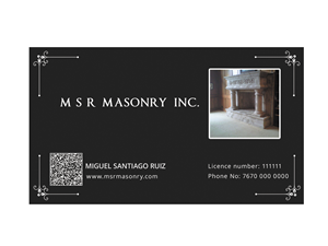 Design de Carte de Visite par Sucre pour msrmasonry | Design : #1902495