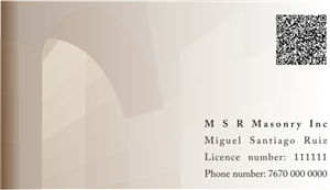 Business Card Design by aleksandra baranowska for msrmasonry | Design #1885353