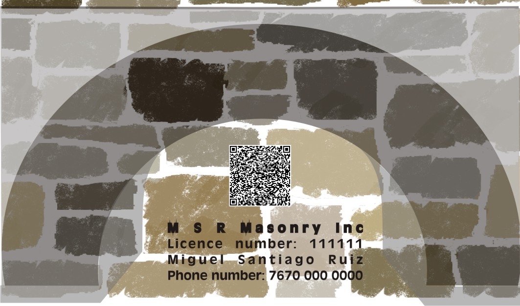 Business Card Design by aleksandra baranowska for msrmasonry | Design #1885364