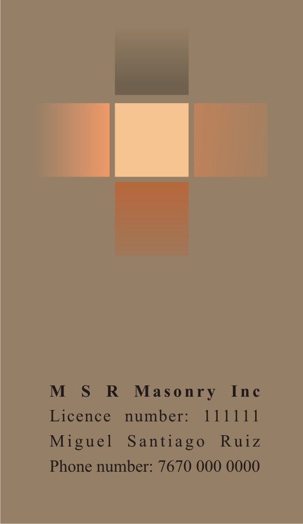 Visitenkarten-Design von aleksandra baranowska für msrmasonry | Design #1885368
