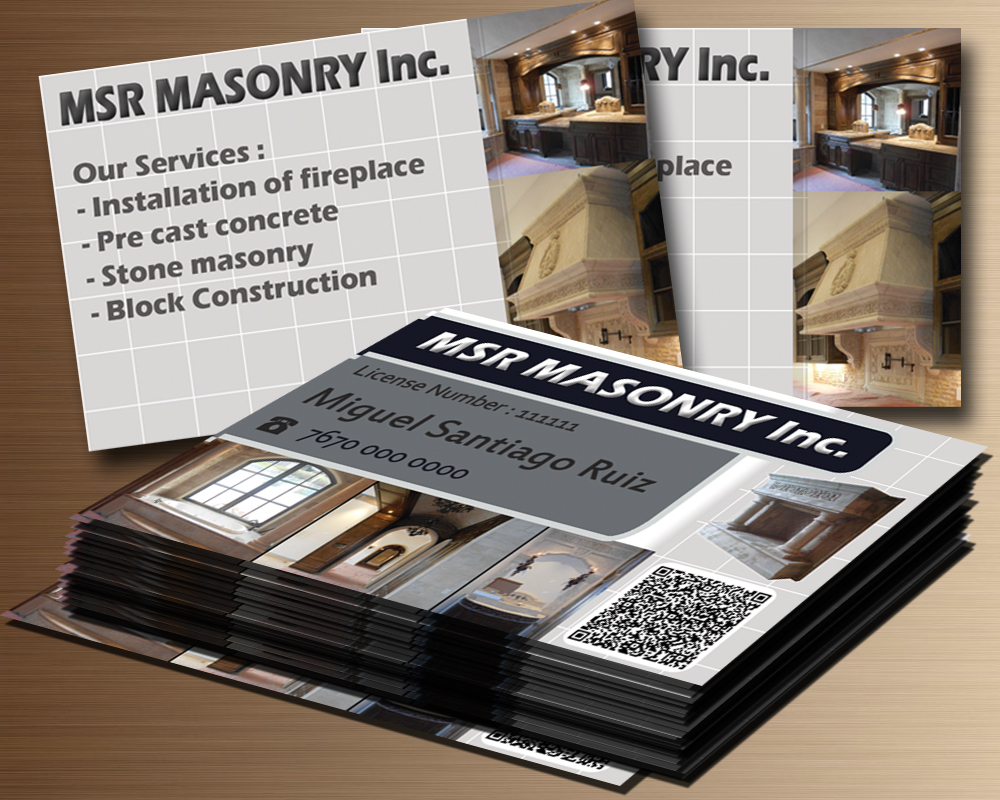 Visitenkarten-Design von terragold für msrmasonry | Design #1860906