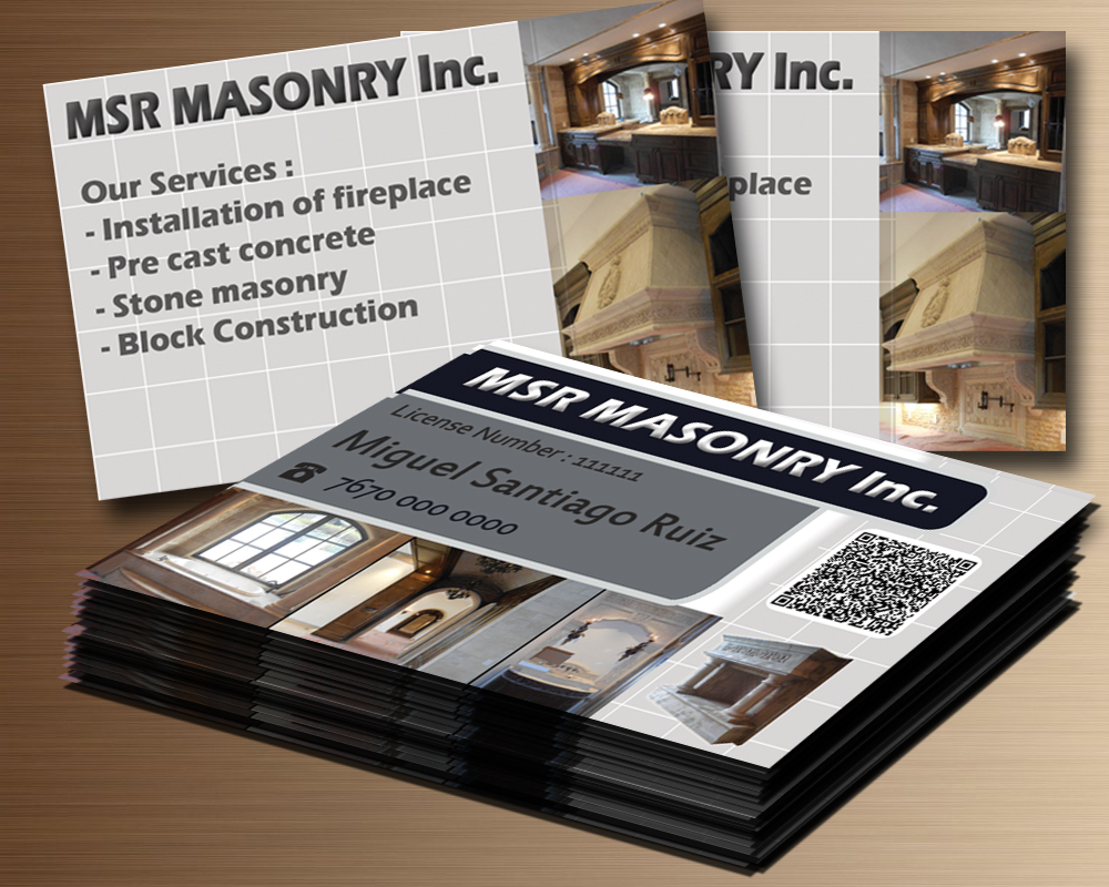 Visitenkarten-Design von terragold für msrmasonry | Design #1861077