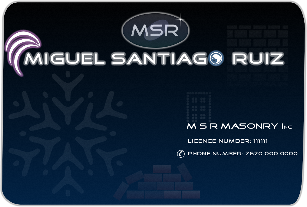 Business Card Design by Vashistha for msrmasonry | Design #1857675