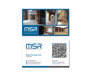 Design de Carte de Visite par MDesign pour msrmasonry | Design : #1887495