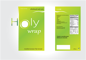 flat health bread wrap | Diseño de Empaque por kelen 