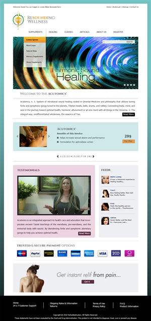 Wellness Web Design Project | Web Design by Omee