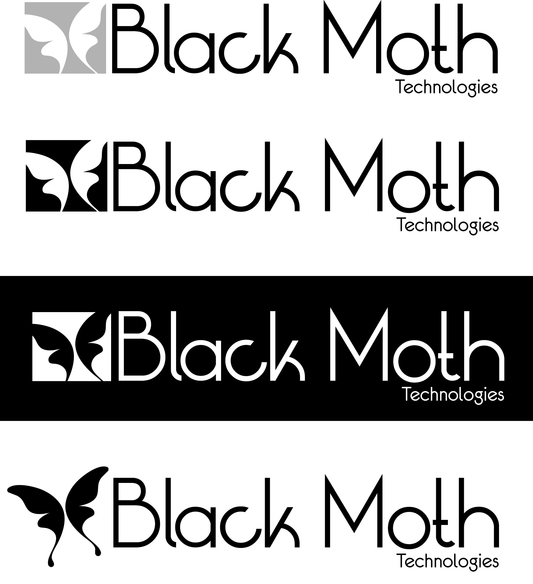 Logo Design by Jeff Long Design for Black Moth Technologies | Design #12102