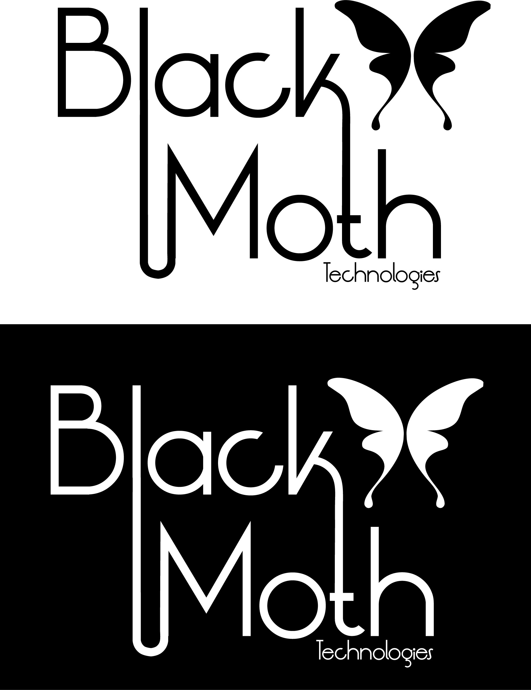Logo Design by Jeff Long Design for Black Moth Technologies | Design #12120