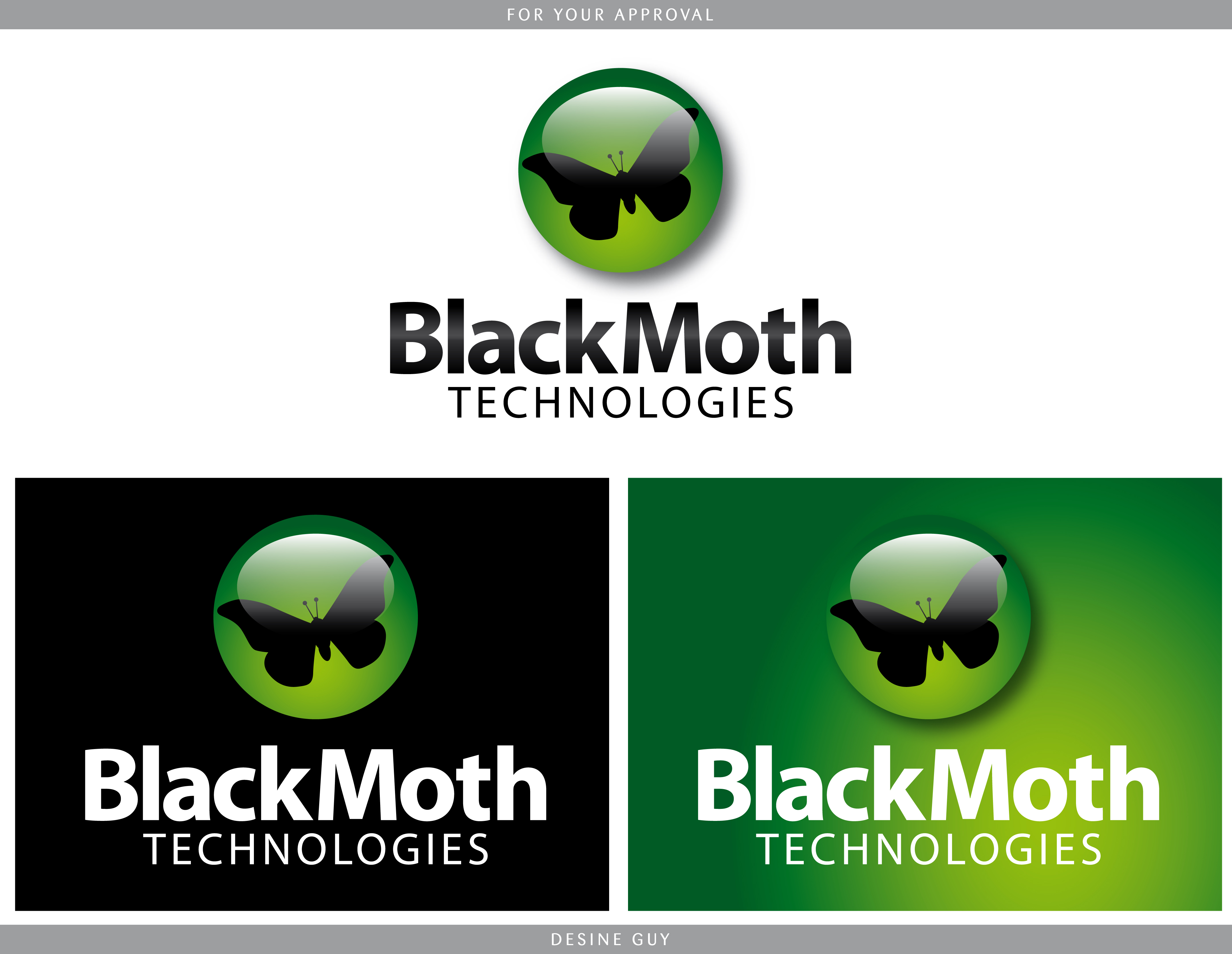 Logo Design by S.R.Graphic Design for Black Moth Technologies | Design #12022