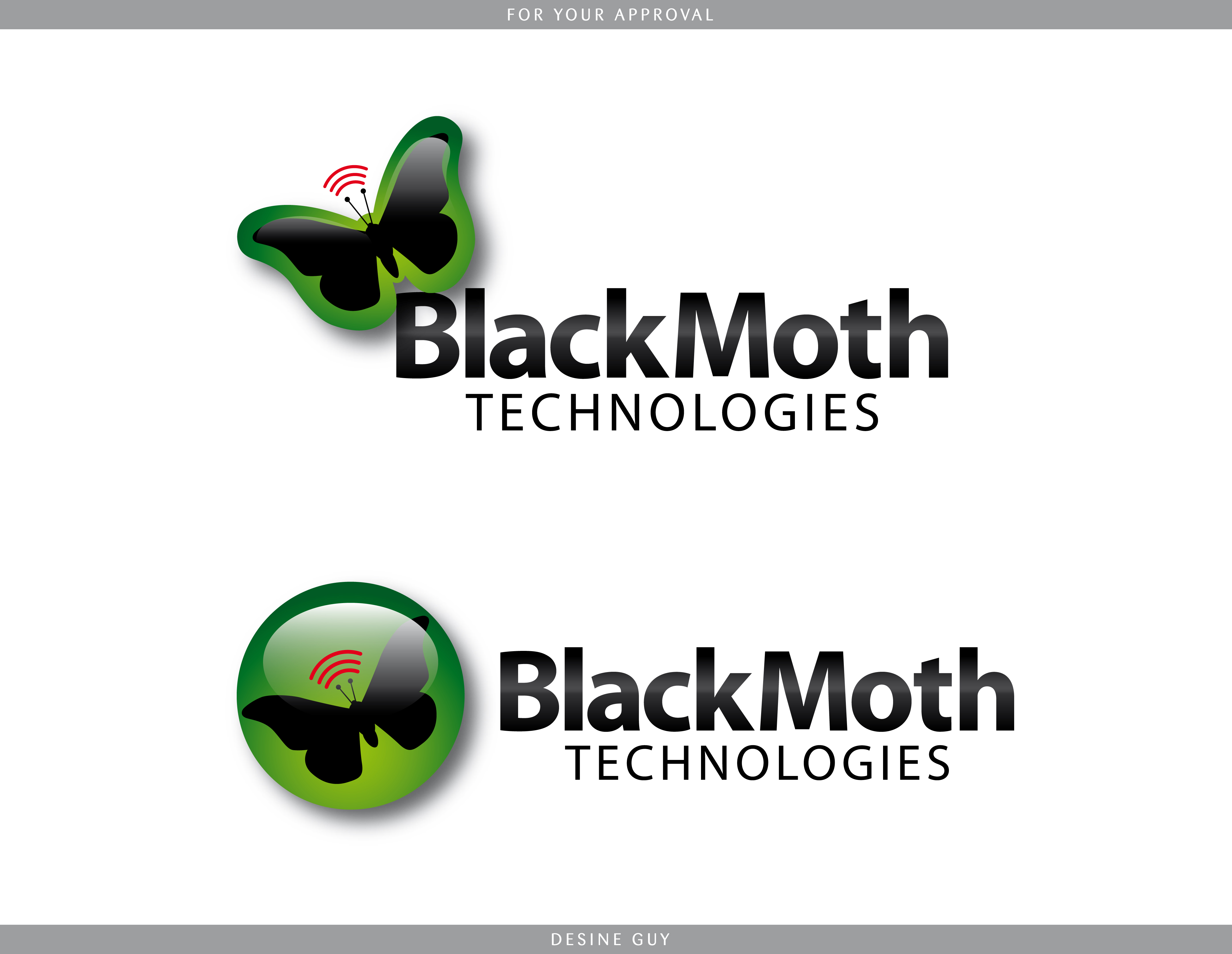 Logo Design by S.R.Graphic Design for Black Moth Technologies | Design #12220