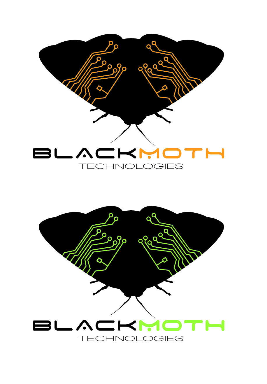 Logo Design by 285 CREATIVE for Black Moth Technologies | Design #12311