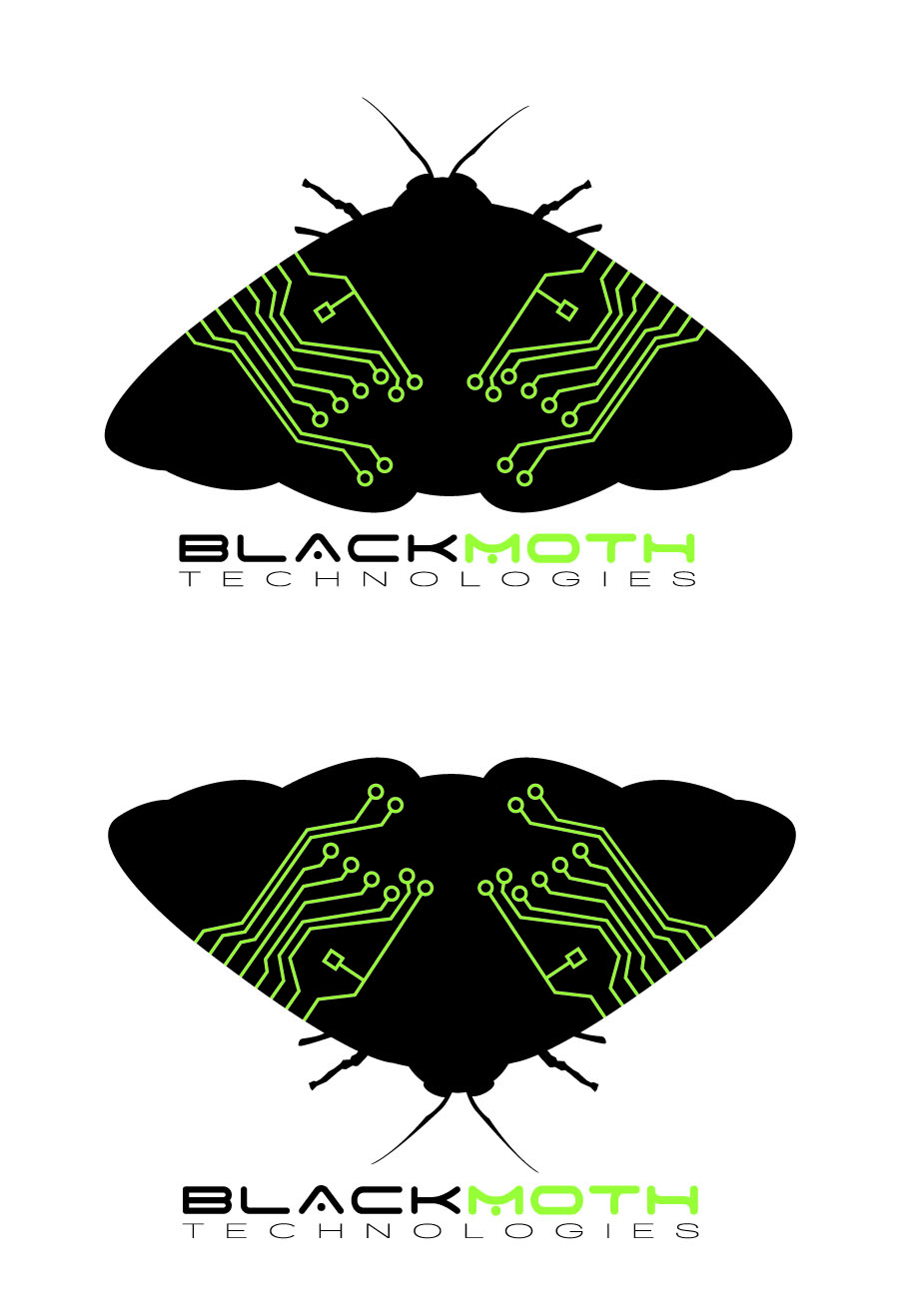 Logo Design by 285 CREATIVE for Black Moth Technologies | Design #12314