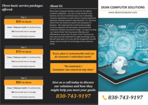 Broschüren-Design von Parul für Dean Computer Solutions | Design: #7389501