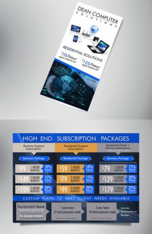 Brochure Design by ESolz Technologies for Dean Computer Solutions | Design #7400082