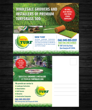 Postcard Design for Northeast Wholesale Turf llc
