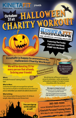 Halloween Charity Workout | Diseño de Póster por Karen Gameiro