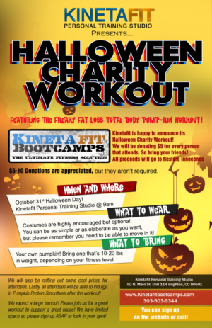 Halloween Charity Workout | Diseño de Póster por Gfx.26™