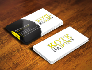 Business Card Design by Verified artistry (Design garden) for Kote Sa Bon | Design: #7380737
