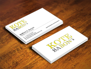 Business Card Design by Verified artistry for Kote Sa Bon | Design: #7388417