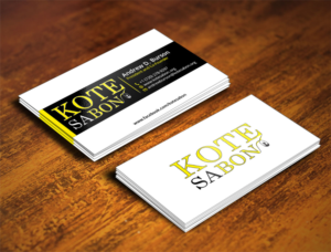 Business Card Design by Verified artistry for Kote Sa Bon | Design: #7388418