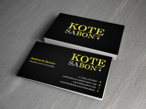 Business Card Design by Creations Box 2015 for Kote Sa Bon | Design: #7383114
