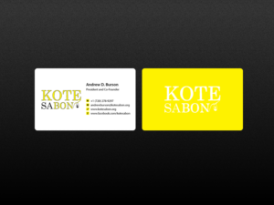 Design de Carte de Visite par Creations Box 2015 pour Kote Sa Bon | Design : #7383115